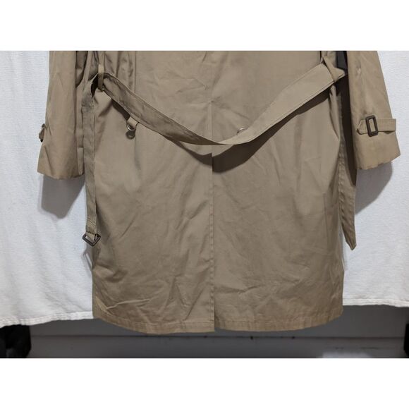 Vintage Clipper Mist All Weather Lined Trench Coat w/ Belt Men's Size 44 Long - Picture 8 of 15